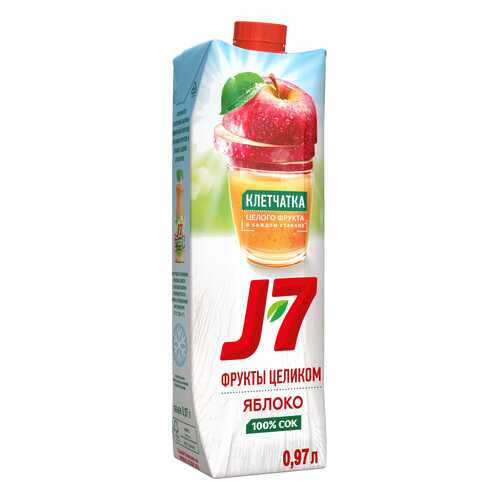 Сок яблоко J7 с мякотью фрукты целиком 0.97 л в Билла
